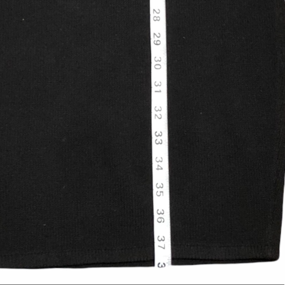 St. John Collection Black Knitted Dress 3/4 Sequin Sleeves MADE IN USA - Picture 12 of 13